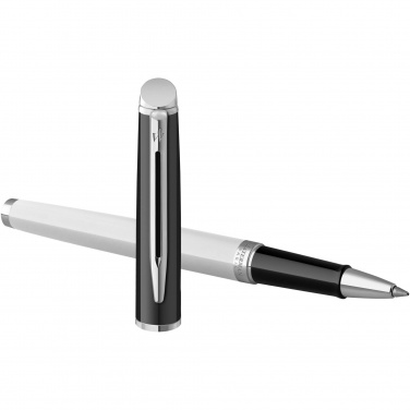 Logo trade corporate gifts picture of: Hemisphere colour blocking rollerball pen with palladium trim